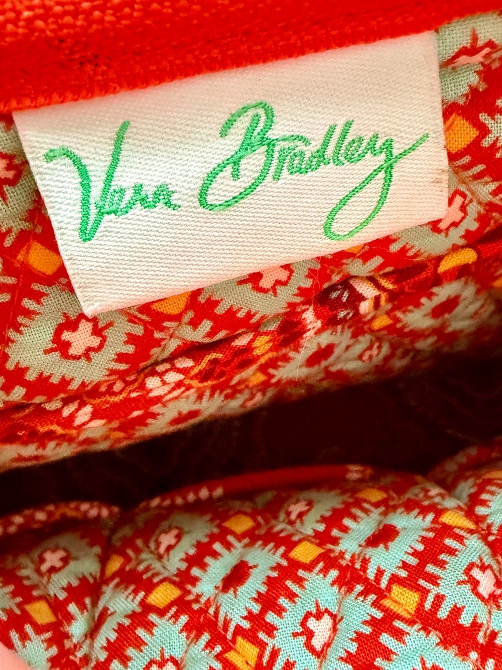 Vera Bradley Red Quilted Floral Shoulder Bag - Picture 4 of 10